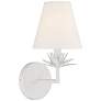 1_Savoy House Meridian 6" Wide White Wall Sconce