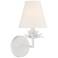 Savoy House Meridian 6" Wide White Wall Sconce