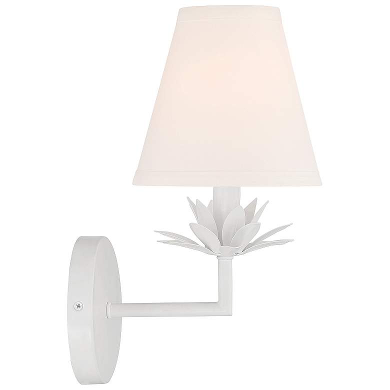 Image 5 Savoy House Meridian 6" Wide White Wall Sconce more views
