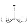 Savoy House Meridian 60" Wide Large 6-Light Matte Black Chandelier