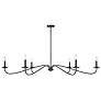 Savoy House Meridian 62" Wide Matte Black 6-Light Large Chandelier