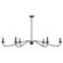 Savoy House Meridian 62" Wide Matte Black 6-Light Large Chandelier