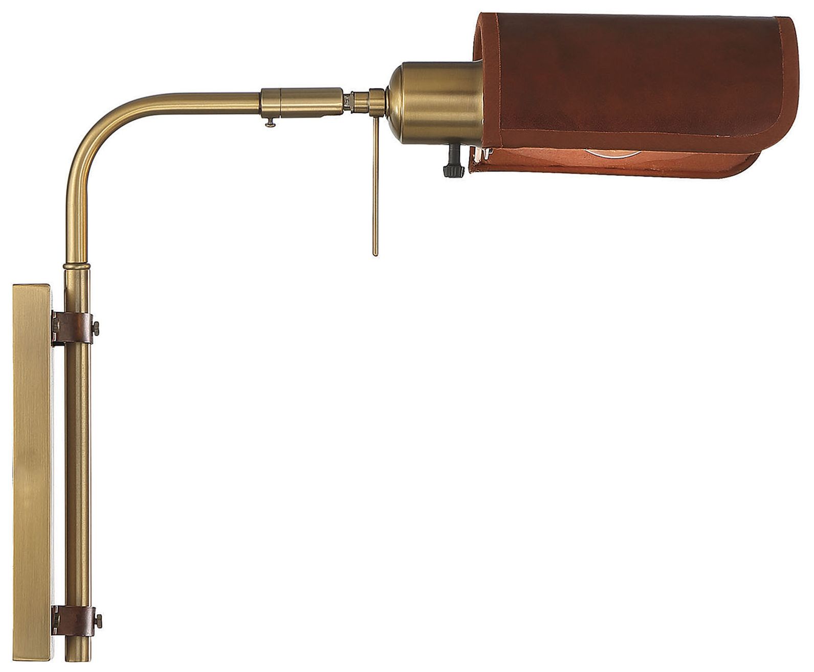 Image 2 Savoy House Meridian 7" Wide Natural Brass 1-Light Wall Sconce more views