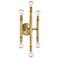 Savoy House Meridian 7" Wide Natural Brass 6-Light Wall Sconce