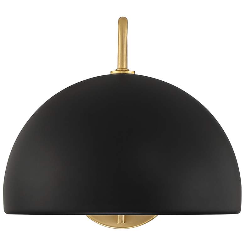 Image 3 Savoy House Meridian 8 1/2" High Natural Brass Wall Sconce more views