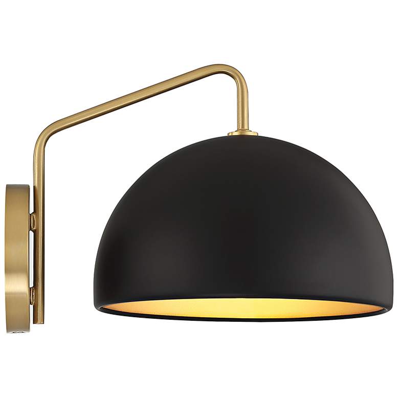 Image 5 Savoy House Meridian 8 1/2" High Natural Brass Wall Sconce more views