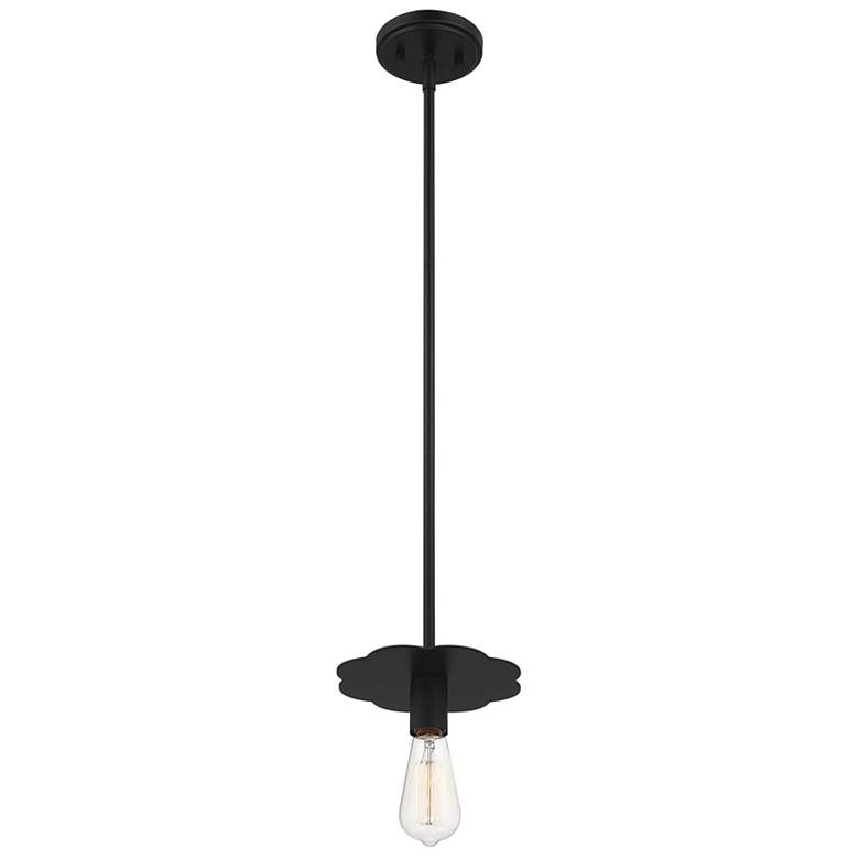 Image 1 Savoy House Meridian 8" Wide Matte Black 1-Light Pendant