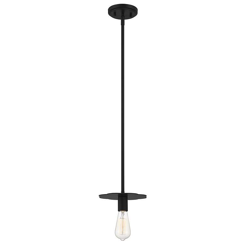 Image 3 Savoy House Meridian 8" Wide Matte Black 1-Light Pendant more views