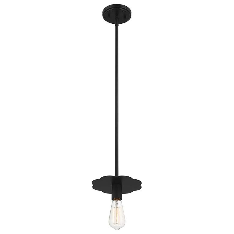 Image 4 Savoy House Meridian 8" Wide Matte Black 1-Light Pendant more views