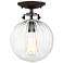 Savoy House Meridian 8" Wide Oil-Rubbed Bronze Ceiling Light