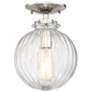 Savoy House Meridian 8" Wide Polished Nickel 1-Light Ceiling Light