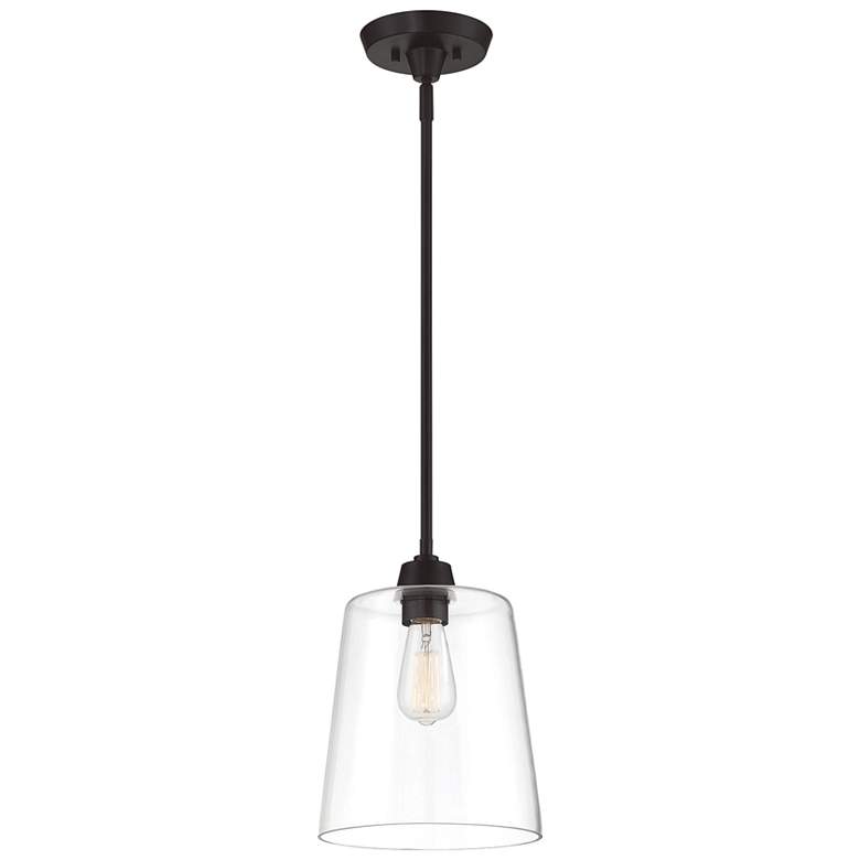 Image 1 Savoy House Meridian 9.5" Wide Oil Rubbed Bronze 1-Light Pendant