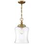 Savoy House Meridian 9.75" Wide Natural Brass 1-Light Pendant