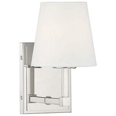 Savoy House Meridian 9 1/2" High Polished Nickel Wall Sconce