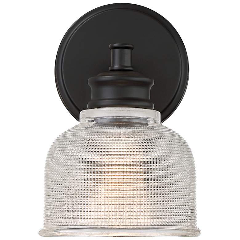 Image 4 Savoy House Meridian 9 1/2" High Matte Black Wall Sconce more views