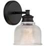 5_Savoy House Meridian 9 1/2" High Matte Black Wall Sconce more views