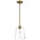 Savoy House Meridian 9 1/2" Wide Natural Brass Mini Pendant