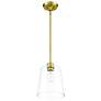 3_Savoy House Meridian 9 1/2" Wide Natural Brass Mini Pendant more views