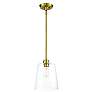 5_Savoy House Meridian 9 1/2" Wide Natural Brass Mini Pendant more views