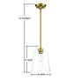 6_Savoy House Meridian 9 1/2" Wide Natural Brass Mini Pendant more views