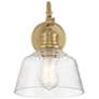 Thumbnail3 of Savoy House Meridian 9" Wide Natural Brass 1-Light Wall Sconce more views