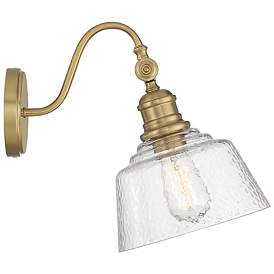Image5 of Savoy House Meridian 9" Wide Natural Brass 1-Light Wall Sconce more views