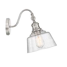 Image5 of Savoy House Meridian 9" Wide Polished Nickel 1-Light Wall Sconce more views