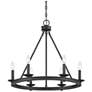 5_Savoy House Middleton 25"W Matte Black 6-Light Chandelier more views