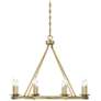 1_Savoy House Middleton 33" Wide Warm Brass 8-Light Chandelier