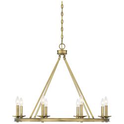 Savoy House Middleton 33" Wide Warm Brass 8-Light Chandelier