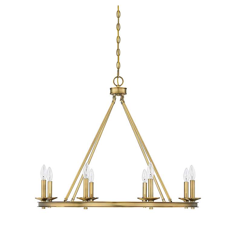 Image 2 Savoy House Middleton 33" Wide Warm Brass 8-Light Chandelier more views