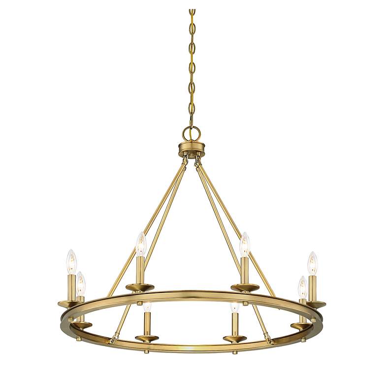 Image 4 Savoy House Middleton 33" Wide Warm Brass 8-Light Chandelier more views