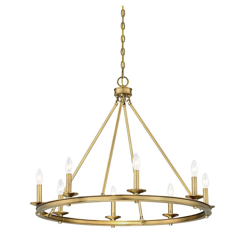 Image 5 Savoy House Middleton 33" Wide Warm Brass 8-Light Chandelier more views