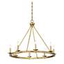 5_Savoy House Middleton 33" Wide Warm Brass 8-Light Chandelier more views