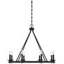 Thumbnail3 of Savoy House Middleton 33"W Matte Black 8-Light Chandelier more views