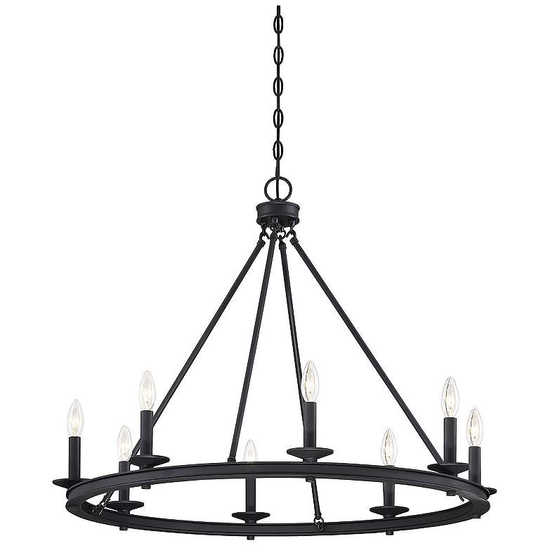 Image 6 Savoy House Middleton 33"W Matte Black 8-Light Chandelier more views