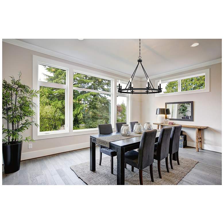 Image 7 Savoy House Middleton 33"W Matte Black 8-Light Chandelier more views