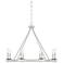Savoy House Middleton 33"W Statin Nickel 8-Light Chandelier