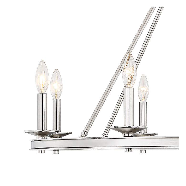 Image 2 Savoy House Middleton 33"W Statin Nickel 8-Light Chandelier more views