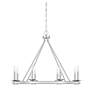 3_Savoy House Middleton 33"W Statin Nickel 8-Light Chandelier more views