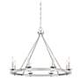 4_Savoy House Middleton 33"W Statin Nickel 8-Light Chandelier more views