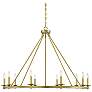 2_Savoy House Middleton 45"W Warm Brass 10-Light Chandelier