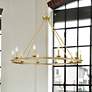 1_Savoy House Middleton 45"W Warm Brass 10-Light Chandelier
