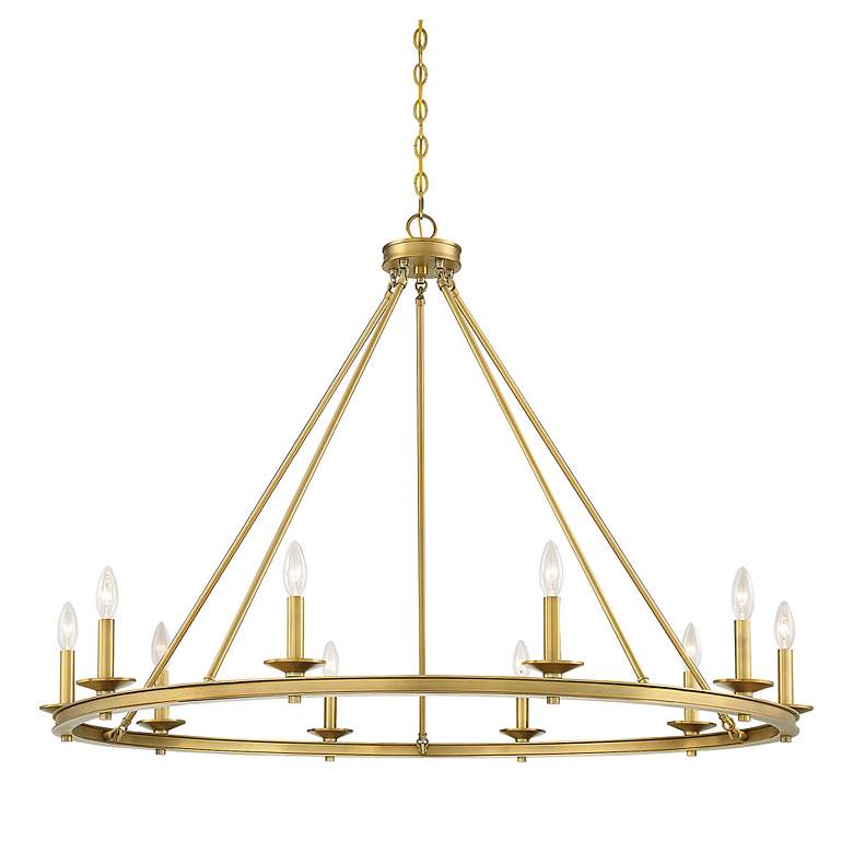 Image 4 Savoy House Middleton 45"W Warm Brass 10-Light Chandelier more views