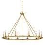 4_Savoy House Middleton 45"W Warm Brass 10-Light Chandelier more views