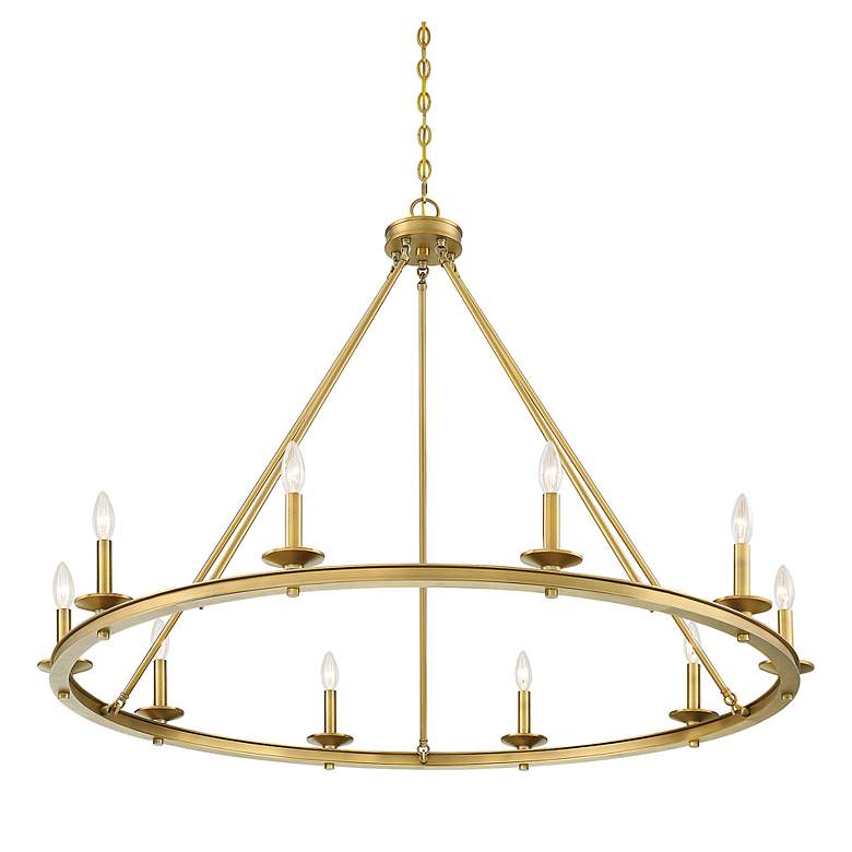 Image 5 Savoy House Middleton 45"W Warm Brass 10-Light Chandelier more views