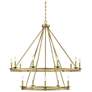 1_Savoy House Middleton 45"W Warm Brass 15-Light Chandelier