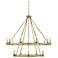 Savoy House Middleton 45"W Warm Brass 15-Light Chandelier