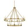4_Savoy House Middleton 45"W Warm Brass 15-Light Chandelier more views