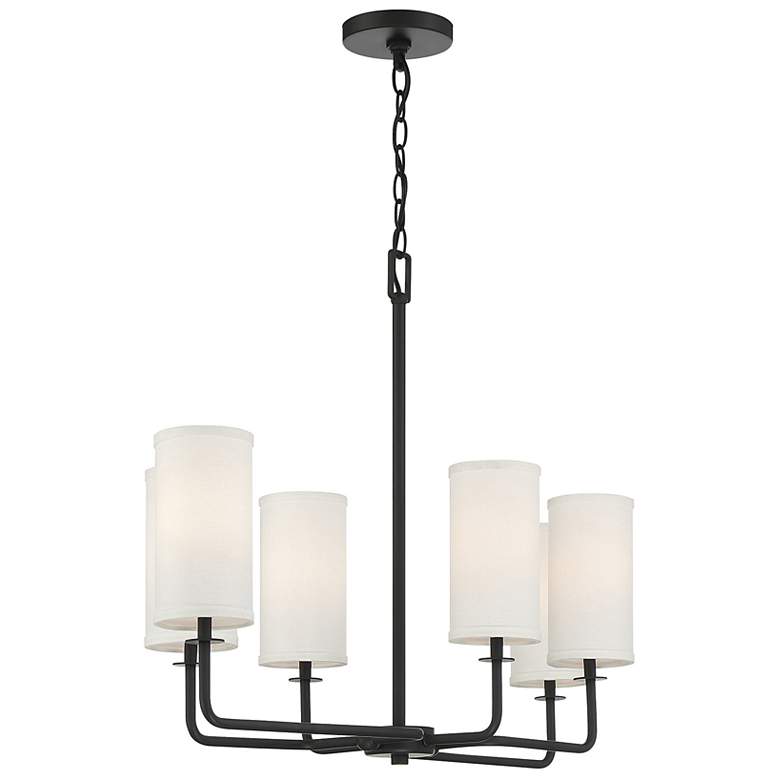 Image 5 Savoy House Midland 16" Matte Black & Warm Brass Accents Linear Ch more views